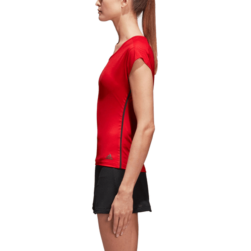 Adidas Women's Barricade T-shirt- Red- UK Size L - RRP £49.99 - Picture 2 of 5
