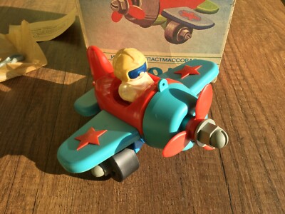 Vintage Plane constructor toy with box 1991 year 