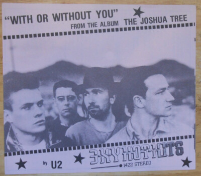 3XY TOP 40 MUSIC SURVEY CHART 1987 April 24th U2 NM Bono The Edge | eBay