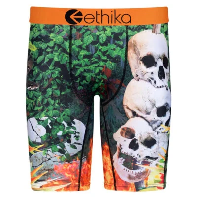Ethika Lot De Boxers Slips En Coton Stretch À Motif Crânes COOPER WEBB - Photo 1/4