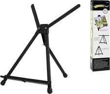 Aluminum Tabletop Easel, Portable Tripod Display Stand Adjustable Height from 15