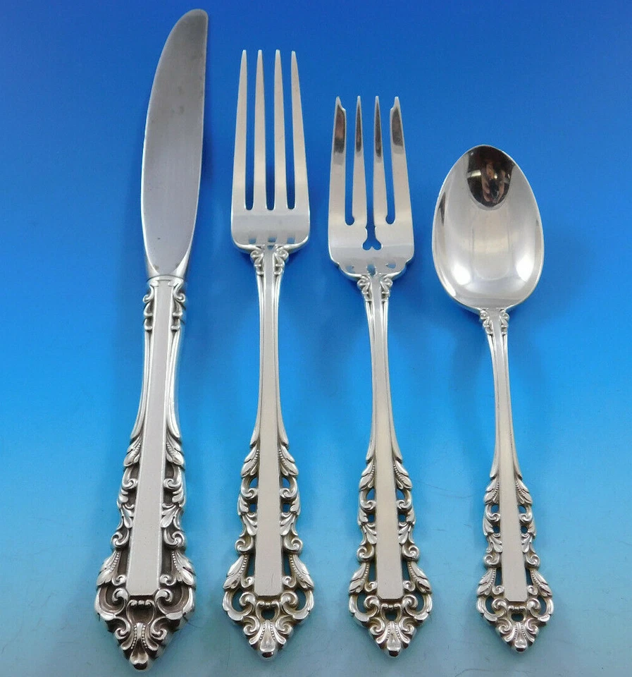 Medici by Gorham (1971) Sterling Silver Flatware Set for 8 Service 44 pieces - Image 3 of 4