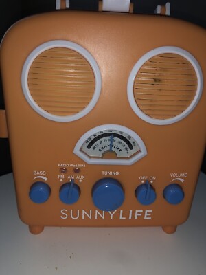 Sunny Life ☀️ Beach Sounds MP3 Radio Player Carrying Case Device