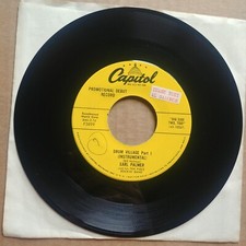 EARL PALMER Drum Village 45 7" DJ PROMO SOUL Record Vinyl Records 1958 RARE