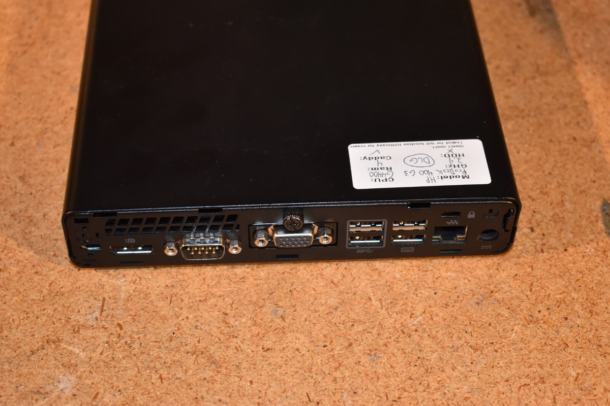 HP Prodesk 400 G3 Tiny Mini Micro PC G4400T 2.9GHz 1TB HDD Windows