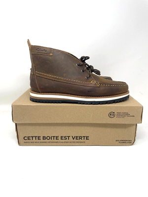 Clarks Leather Ankle Boot Mens 7.5 Durston Mid Combat/Chukka  display picture 3
