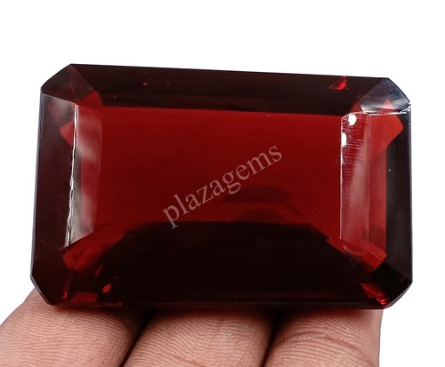 RED Topaz122 Ct EGL Certified EMERALD Shape Loose Gemstone 5ATI - Picture 4 of 7