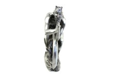 Devil and Wheel Fender Ornament w/ Silver Pew...
