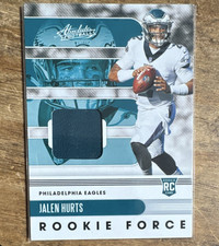 2020 Panini Absolute Rookie Force Jalen Hurts #14 Memorabilia Eagles