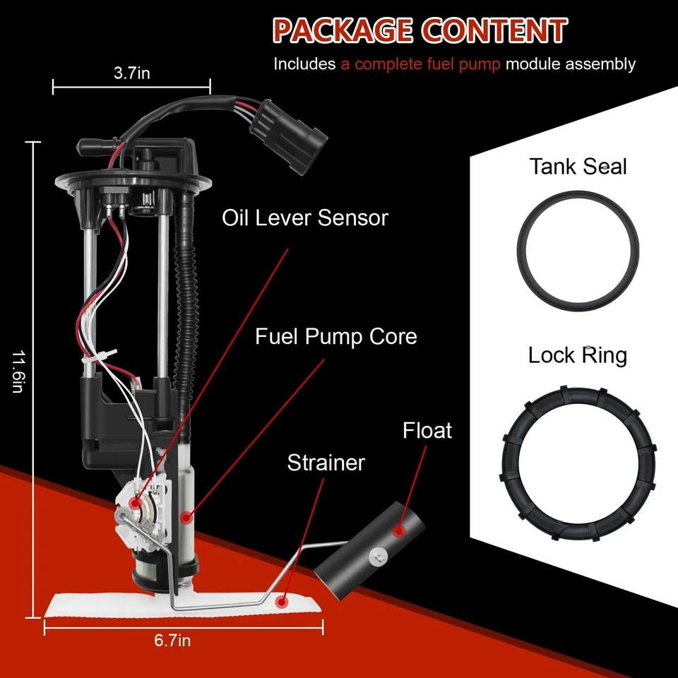 MONTAJE MÓDULO BOMBA COMBUSTIBLE 2208123 PARA POLARIS RANGER 1000/XP/TRIPULACIÓN 2018-2023 NUEVO Foto 2 de 4