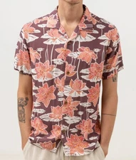 RHYTHM LILY CUBAN Men's S/S Woven Shirt - MUL - Size XL - NWT - LAST ONE