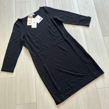 UNIQLO INES DE LA FRESSANGE Wool Knit Dress M Black New