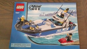 CITY: Police Boat (7287) 100% Complete w Minifigures, Instructions & Stickers