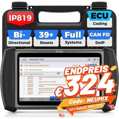  XTOOL IP819 KFZ Profi OBD2 Diagnosegerätr Alle Systeme Schlüsselprogrammierung