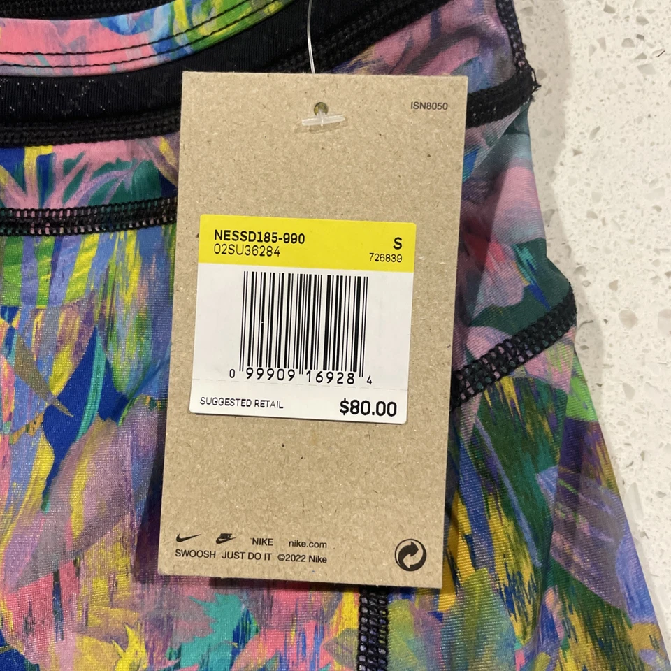 Pantalones Cortos de Natación Nike Fusion Para Mujer Pequeños 9" Florales NESSD185-990 Foto 2 de 4