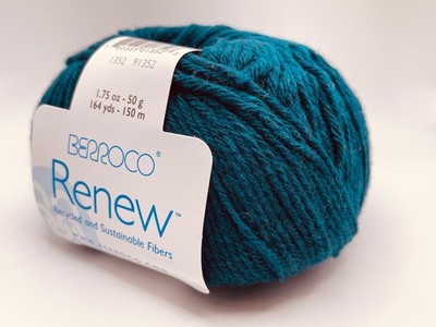 Berroco Renew Yarn 1352 Peafowl DK Eco-Friendly Wool Cashmere Nylon 50gr 164yd