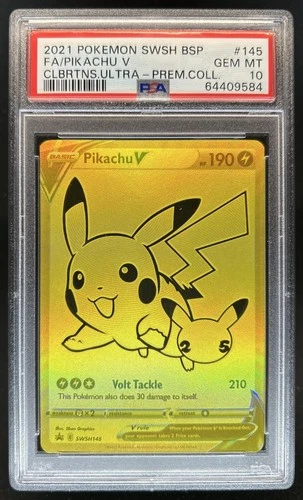 2021 Pokemon SWSH Black Star Promos Pikachu V #SWSH145 PSA 10 GEM MINT