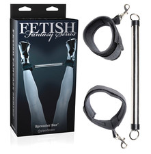 Barra divaricatrice bondage tubo 26 cm cavigliere sistema blocco BDSM fetish kit