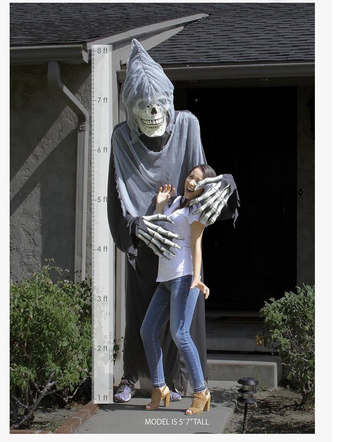 California Costume Towering Terror Grim Reaper 8 Feet Adult And/Or Decoration image 7