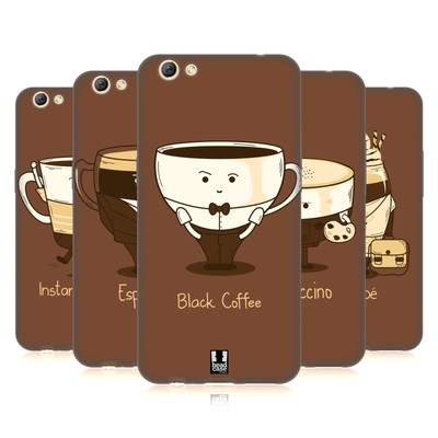 HEAD CASE DESIGNS COFFEE PERSONALITIES SOFT GEL CASE FOR OPPO PHONES
