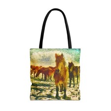 Winter Horse Team - Tote Bag