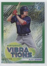 2022 Bowman Virtuosic Vibrations Green Refractor 9/99 Blaze Jordan #VV-10 3h1