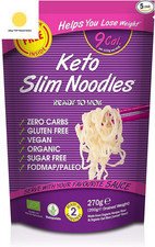 Keto Slim Shirataki Noodles (Pack of 5 X 270G) Organic Konjac Flour & 11.91 per kilo