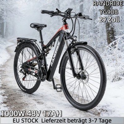 NEW 29'' City E-Bike RANDRIDE YG90B Elektrofahrrad 48V 17AH CST Reifen EU STOCK