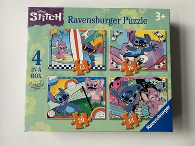Disney Stitch Qualität Ravensburger 4 in 1 Kinder Lernen Puzzle Neu