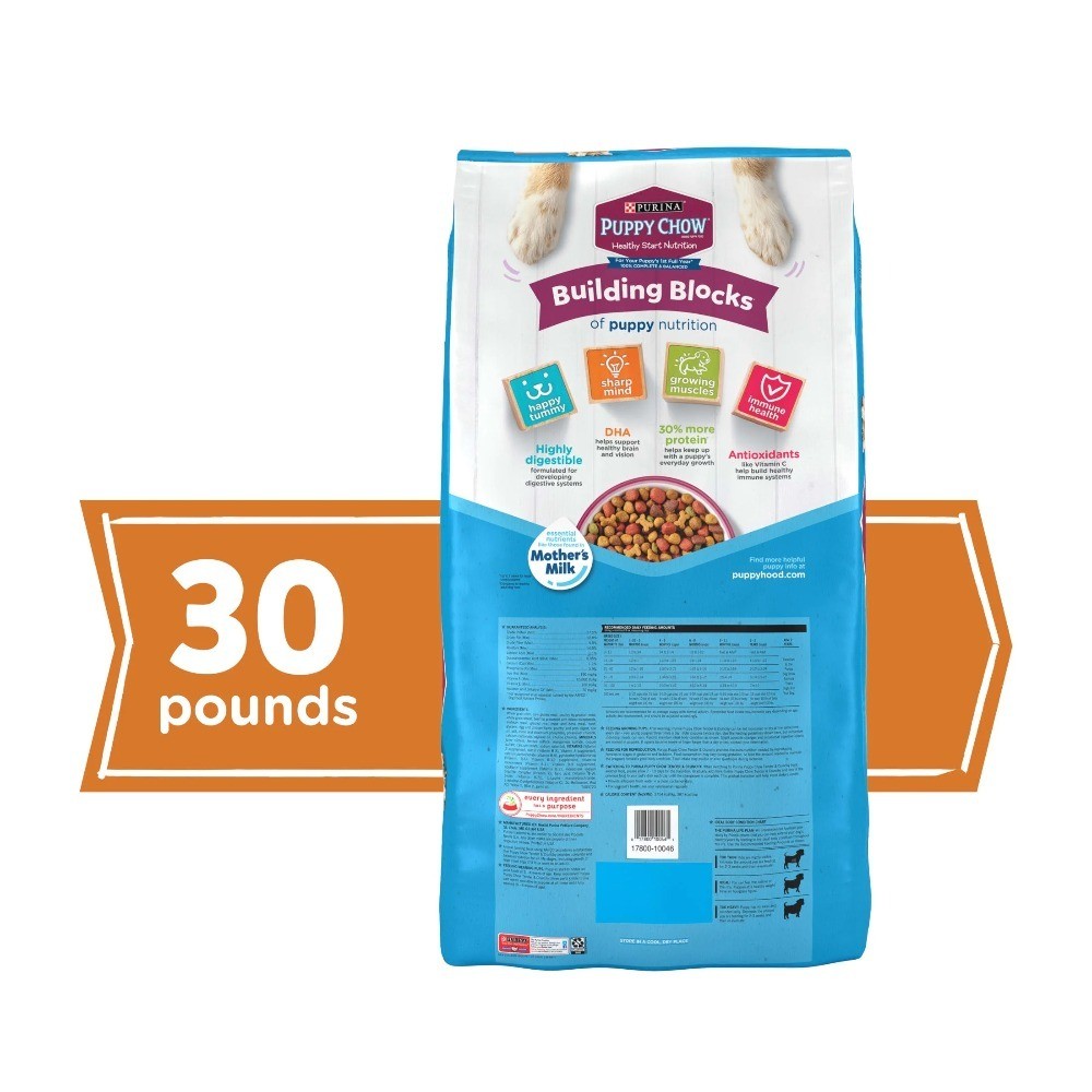Tender & Crunchy Puppy Dry Dog Food High Protein Real Beef & Rice Recipe 30 lb