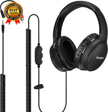 19.5Ft / 6M Extra Long Cord Headphones for TV PC with Volume Control