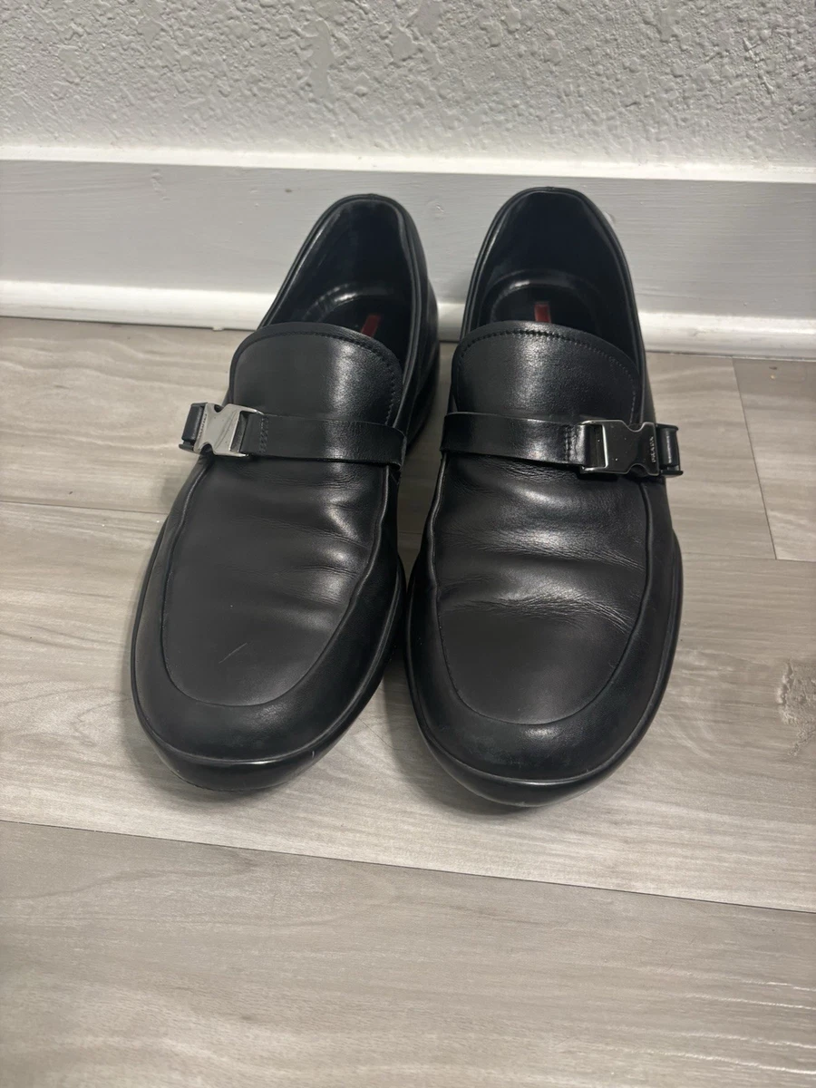 Men’s Peter Millar Black Leather Rubber/Lug Sole Loafers w/Silver Bit Size 11.5M Loafer Silver Leather Upper Casual Shoes for Men for sale | eBay main image 2