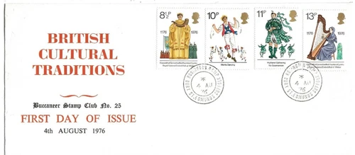 Misc GB Comm/FDC - British Cultural Traditions  - 1976 (Misc209)