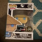 Funko Pop! 8-Bit Mortal Kombat Raiden #14 Chase GameStop Exclusive Vinyl Figure