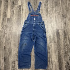 Vintage Pointer Brand Denim Jean Farm Bib Overalls 32x28