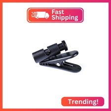 Headset Wire Clip for Earphone Wire, Fixed Cable on The Clothes, 2 Pcs Black Cli