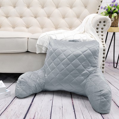 Velvet Do-It-Yourself Bedrest Reading Pillow Cover and