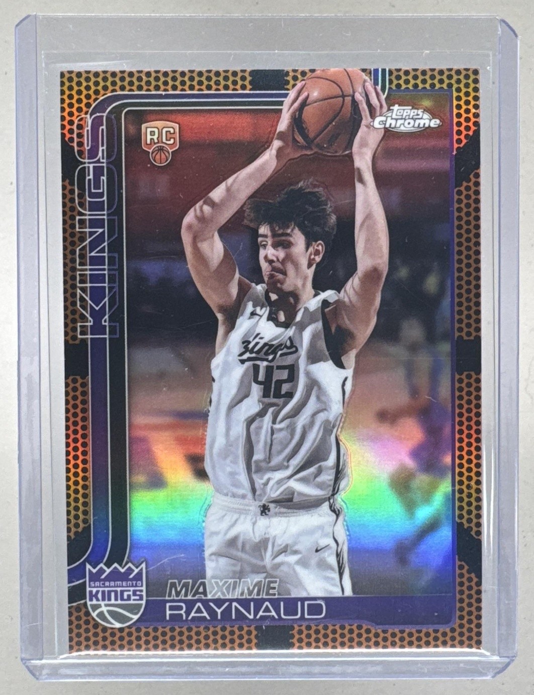 Maxime Raynaud 2025 Topps Chrome #293 Basketball Refractor Rookie RC