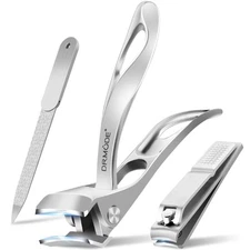Toenail Clippers for Seniors Thick Toenails, Slanted Angled Head Large Nail C...