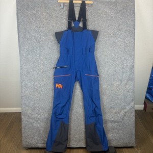Helly Hansen Ullr Helly Tech Professional Ski Snow Bib Pants Mens Medium Blue