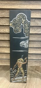 Lino Demarco Signed Decorative Raised Relief Slate 16x4” Copper Bronze