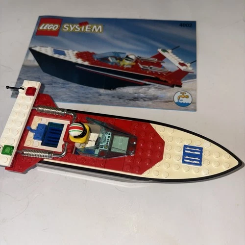 Vintage LEGO Set 4002 Riptide Racer Set 100% Complete W/ Instructions