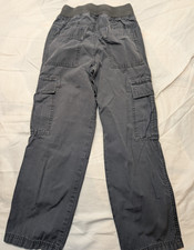 Circo Boys Cargo Pants Size M 8/10 Gray Elastic Waist Pull On 100 Cotton