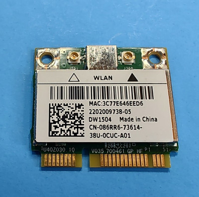 Dell Latitude E5430 E6430 DW1504 Laptop 802.11n Wireless Wifi N150 Adapter 86RR6