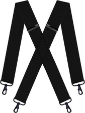 Ski Suspenders for Men Heavy Duty Mens Suspenders for Jeans with 4 Snap Hooks X-