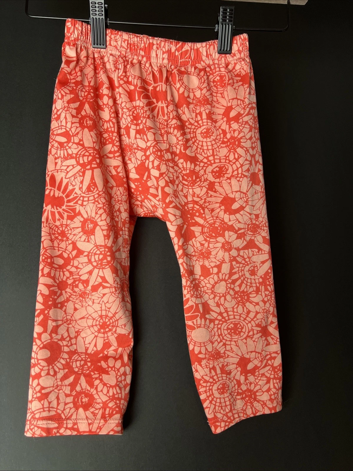 Patagonia Capilene Baby Toddler 24M Orange Print Polyester Pants Base Layer