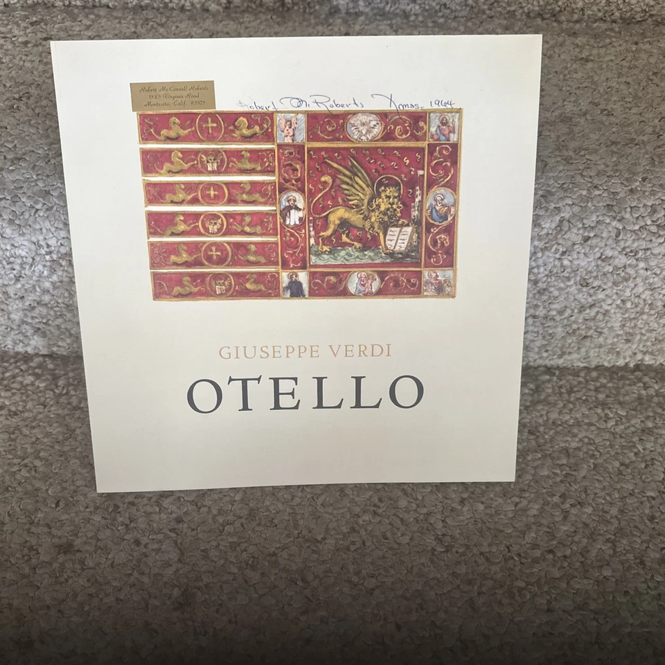 VERDI OTELLO 3 lp album vinyl record BOX set LDS-6155 Soria Series Vickers Rome - Image 4 of 4
