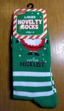 Ladies Christmas Novelty Socks - Size UK4-8