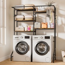 Over The Washer and Dryer Storage Shelf, 5-Tier Heavy Duty Laundry Room Organ...