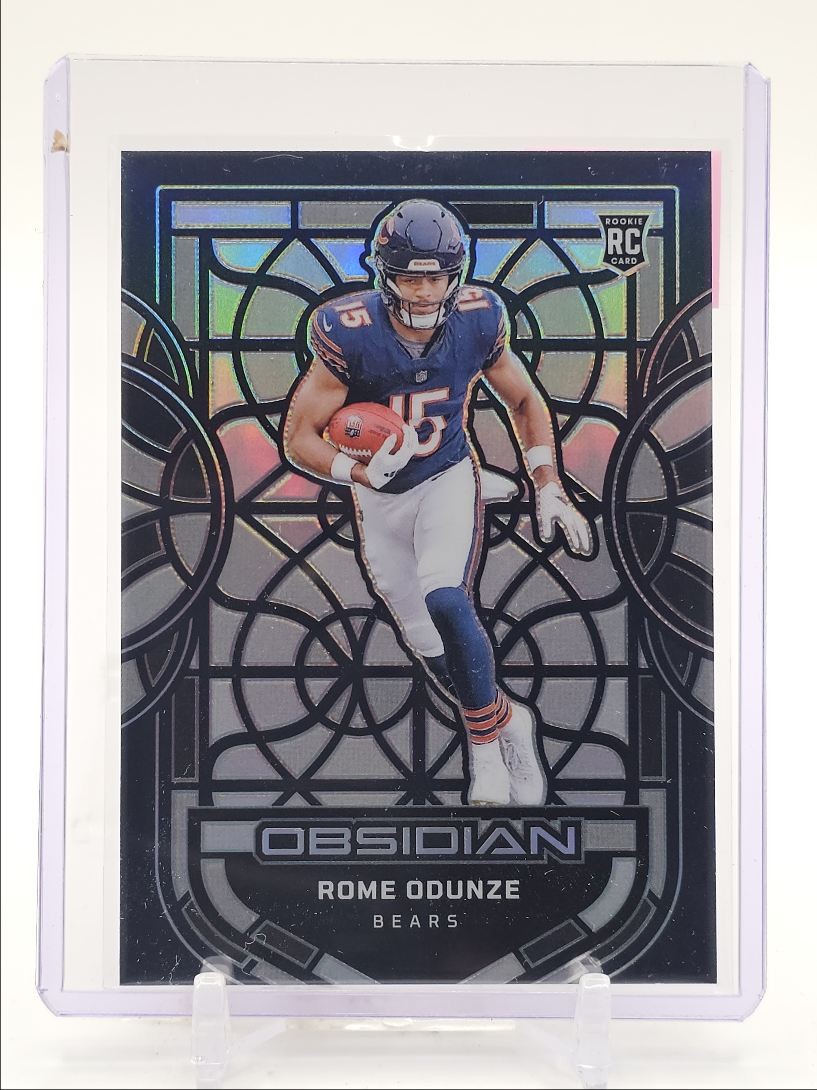 Rome Odunze 2024 Obsidian #14 Black Stained Glass /(SSP) Price